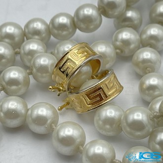 گوشواره حلقه ای طلا مدل ورساچه ترک 2.00 گرم gold earrings