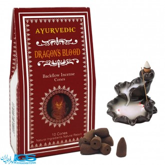 عود خون اژدهای مخروطی آبشاری dragons blood برند ayurvedic