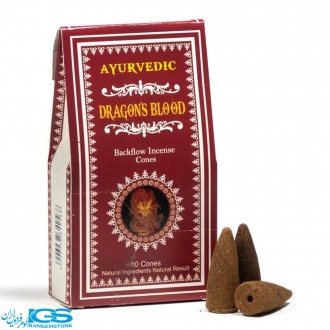 عود خون اژدهای مخروطی آبشاری dragons blood برند ayurvedic