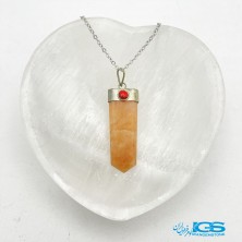 گردنبند منشورسنگ جید زرد STONE JADE