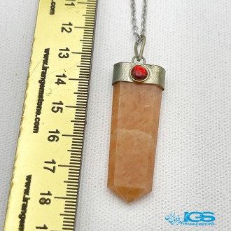 گردنبند منشورسنگ جید زرد STONE JADE
