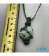 گردنبند سنگ آزوریت راف با بند مکرومه بافی تکه ایی از بهشت Azurite