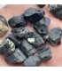 گردنبند سنگ تورمالین سیاه راف Tourmaline بدون زنجیر و بند