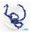 گردنبند ریسه سنگ تراش نخورده لاجورد افغانستان Lapis lazuli