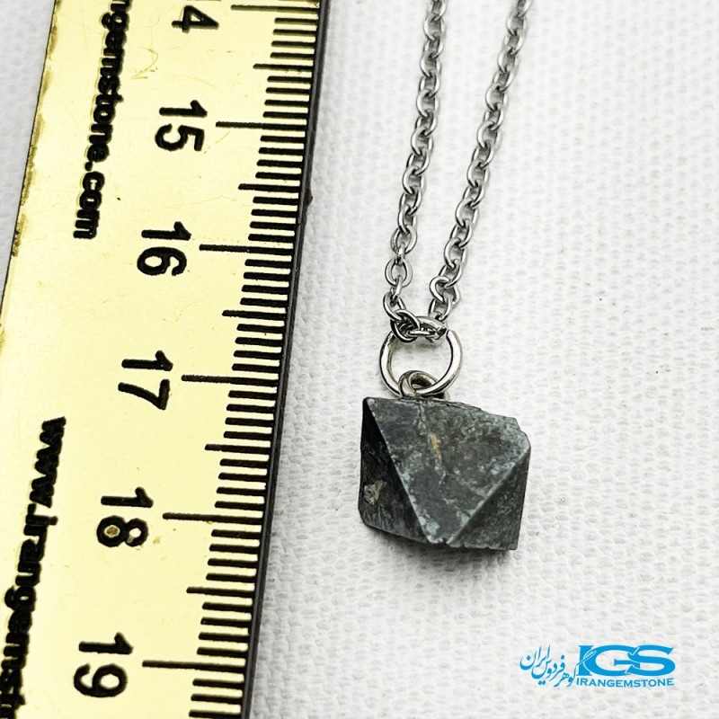 گردنبند سنگ مگنتیت راف Hematite