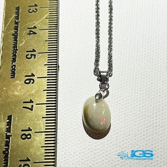 گردنبند سنگ اوپال استرالیا بدون زنجیر Opal