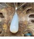گردنبند سنگ اوپال سنتتیک طرح اشک بدون زنجیر Opal