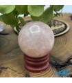 سنگ رزکوارتز گوی درمانی و ماساژ rose quartz