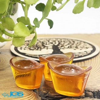 سنگ کهربا اصل نماد تاج امپراتور Amber