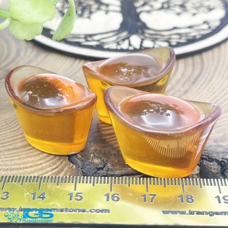 سنگ کهربا اصل نماد تاج امپراتور Amber