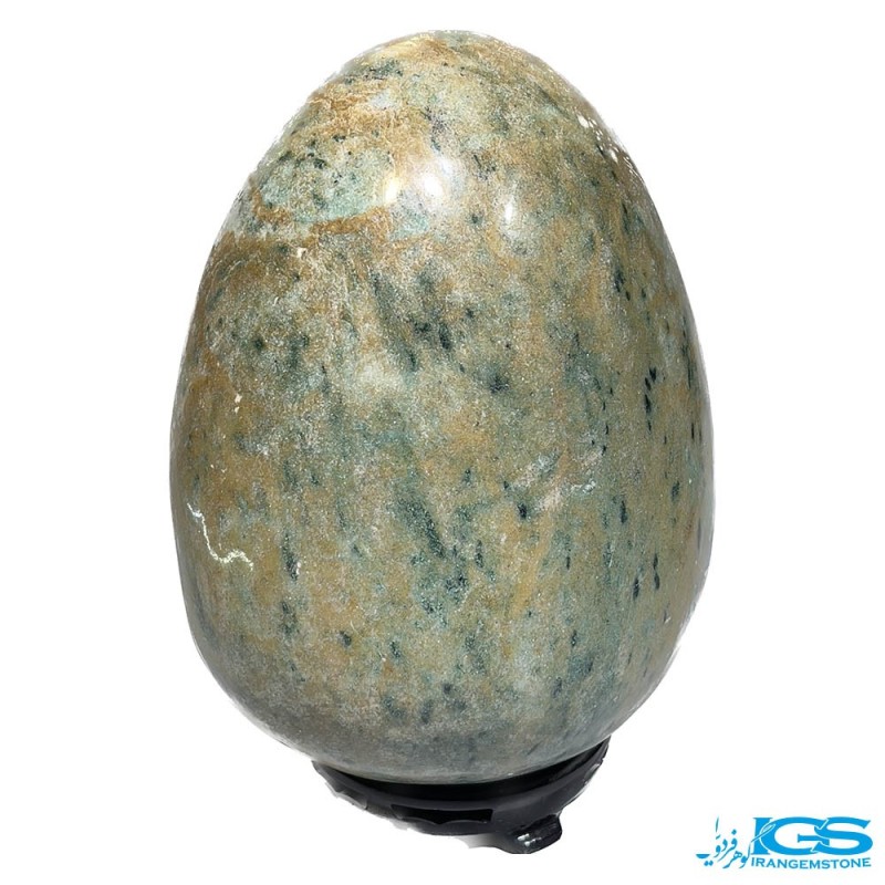 سنگ یشم جید سبز تراش تخم مرغ jade