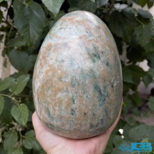 سنگ یشم جید سبز تراش تخم مرغ jade