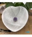 گردنبند سنگ آمیتیست بدون زنجیر AMETHYST