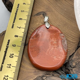 گردنبند جاسپر سرخ بدون زنجیر jasper