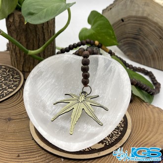 گردنبند ریسه چوبی هندی نماد ماریجوانا