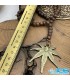 گردنبند ریسه چوبی هندی نماد ماریجوانا