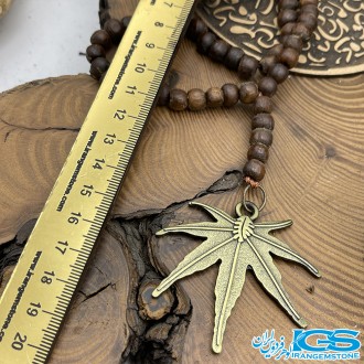 گردنبند ریسه چوبی هندی نماد ماریجوانا