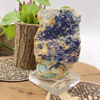 سنگ آزوریت بدون تراش دکوری Azurite