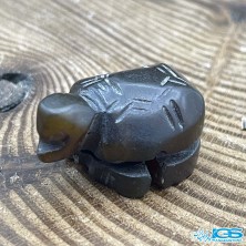 مجسمه سنگ کوارتزدودی لاک پشت کوچک Smoky Quartz