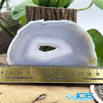 سنگ عقیق برزیلی اسلایس زیر لیوانی کلکسیونی Agate Soliman
