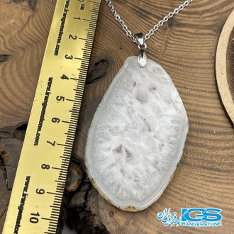 گردنبند سنگ کریستال کوارتز برزیل Crystal Quartz