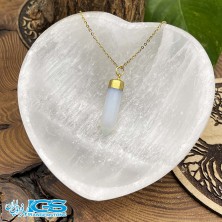 گردنبند سنگ اوپالین بدون زنجیر Opal