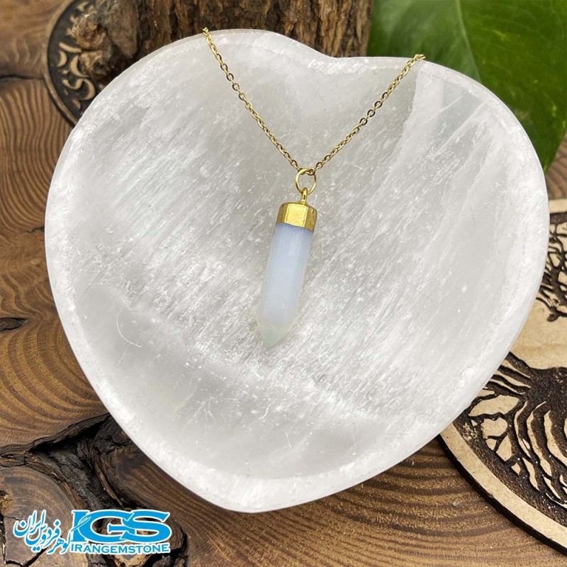 گردنبند سنگ اوپالین بدون زنجیر Opal