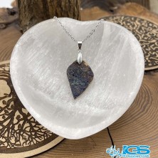 گردنبند سنگ آزوریت بدون زنجیری Azurite