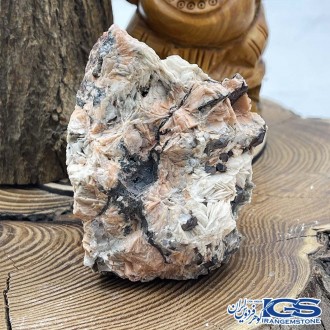 سنگ باریت و کوارتز دودی راف ایرانی دکوری کلکسیونی barite