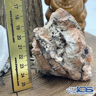 سنگ باریت و کوارتز دودی راف ایرانی دکوری کلکسیونی barite