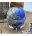 گوی سنگ لاجورد و  هم رشدی سنگ پیریت  ماساژ درمانی و دکوری افغانستان Lapis lazuli