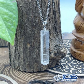 گردنبند  منشور سنگ کریستال کوارتز Crystal Quartz