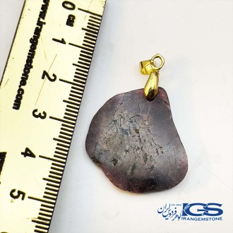 گردنبند سنگ گارنت سرخ Garnet نارسنگ بدون زنجیر