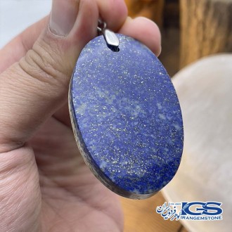 گردنبند سنگ لاجورد بدون زنجیرLapis lazuli