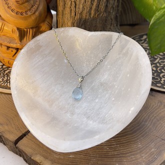 گردنبند سنگ توپاز آبی سویس Blue Topaz