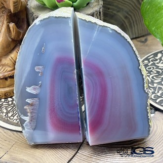 سنگ عقیق برزیلی  صورتی کلکسیونی Agate