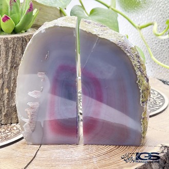 سنگ عقیق برزیلی  صورتی کلکسیونی Agate