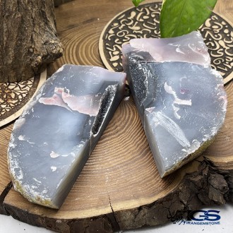 سنگ عقیق برزیلی  صورتی کلکسیونی Agate