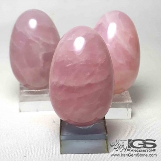 تخم مرغ سنگ رز کوارتز