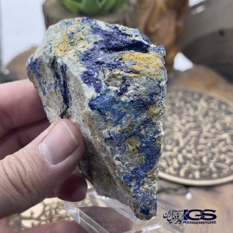 سنگ آزوریت بدون تراش دکوری Azurite