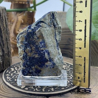 سنگ آزوریت بدون تراش دکوری Azurite