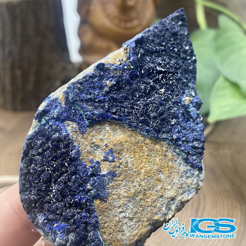 سنگ آزوریت بدون تراش دکوری Azurite