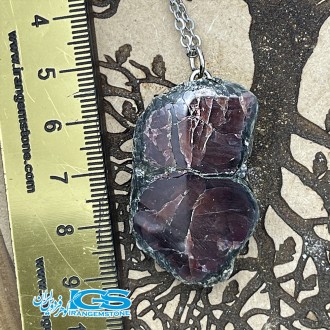 گردنبند سنگ گارنت سبز  Garnet نارسنگ بدون زنجیر