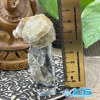 سنگ فلوریت زرد راف  بلور کلکسیونی fluorite