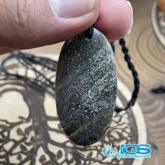 گردنبند سنگ خورشید سان استون یا بندمکرومه  sunstone