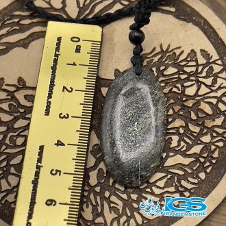 گردنبند سنگ خورشید سان استون یا بندمکرومه  sunstone