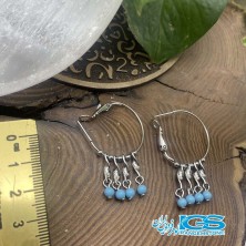 گشواره استیل فیروزه مصنوعی  TURQUOISE