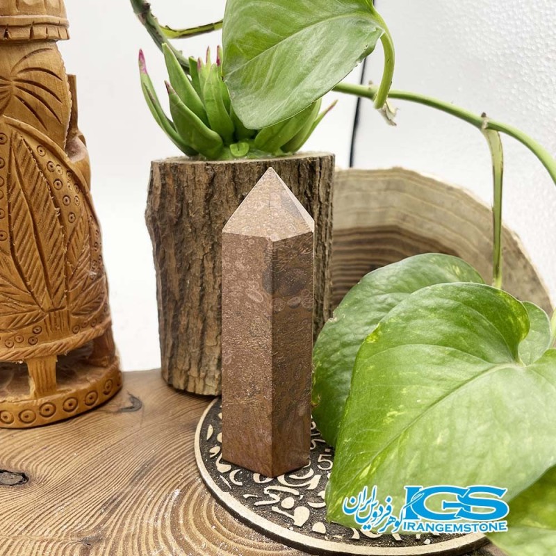 سنگ جاسپر منشور  پرانیک انرژی درمانی jasper
