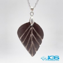 گردنبند انرژی اسکالر سلنیوم طرح برگ بدون بندSelenium