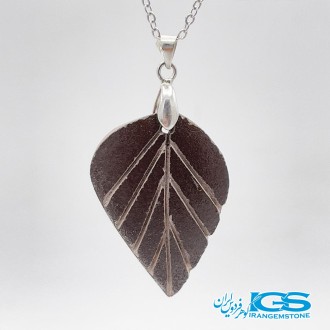 گردنبند انرژی اسکالر سلنیوم طرح برگ بدون بندSelenium